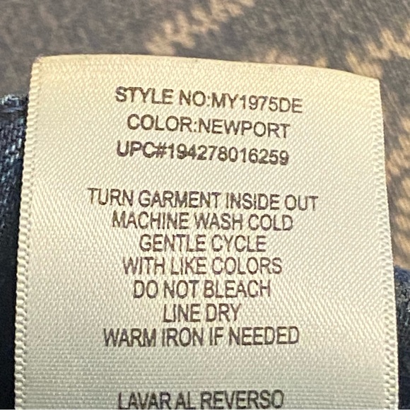 Women's Seven7 “Tummy Less High-Rise Slim Stretch Denim Blue Jeans Distressed 12 - Picture 12 of 12